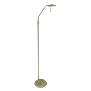 Stehleuchte Spotlampe Wohnzimmerleuchte LED messing beweglich dimmbar H 150 cm - Bild 1 von 12