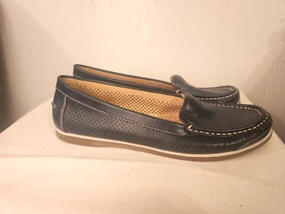 Mocasines sin cordones Naturalizer N5 Comfort para mujer talla 10W azul perforado #32 Foto 1 de 4