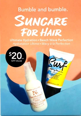 JUEGO DE 2 PIEZAS PROTECTOR SOLAR PARA CABELLO BUMBLE AND BUMBLE HIDRATACIÓN DEFINITIVA + PERFECCIÓN ONDA Foto 1 de 4