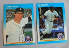 1987 Fleer Detroit Tigers Baseball Card Pick one