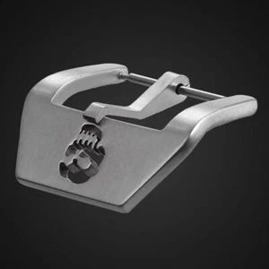 304 Stainless Steel Watch Pin Buckle Clasp Watch Parts Skull Head Hollow 20-24mm - Picture 1 of 6