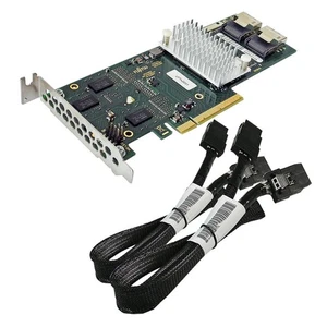 Fujitsu D2616-A12 GS 4 6Gb/s PCIe x8 Dual-Port SAS RAID-Controller +2x Kabel FP - Bild 1 von 3