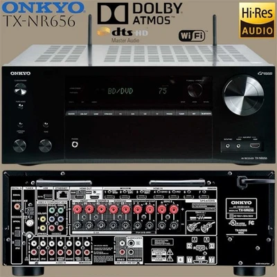 ONKYO TX-NR 656 Network 7.2 WiFi Receiver Dolby Atmos Bluetooth AccuEQ ARC HiRes - Bild 1 von 4