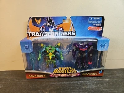 Transformers prime Beast Hunters Predacons Rising Bombshock And Shockwave - Image 1 of 4