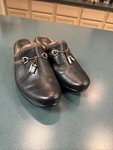 Ariat Womens Western Clog Shoes Size 10B Leather Slides Mules - Picture 1 of 4