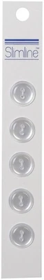 Slimline Buttons  Pearl 2-Hole 9/16" 5/Pkg - Image 1 of 2