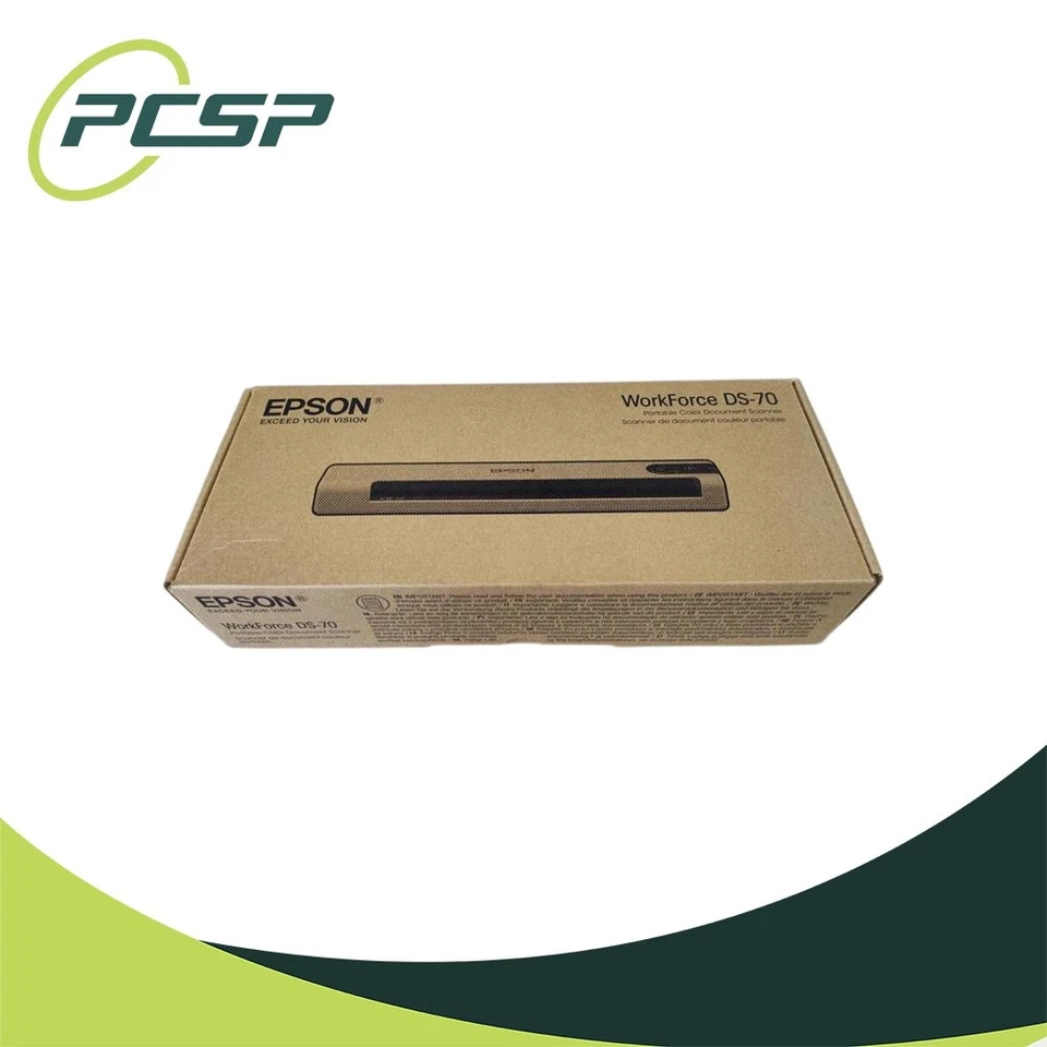 Genuine New Epson WorkForce DS-70 Portable Color Document Scanner USB B11B252202 - Image 1 of 4
