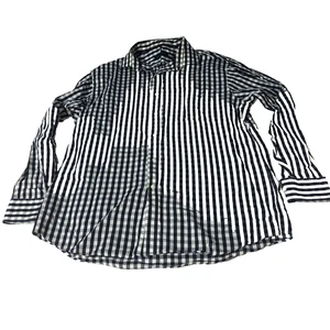Tommy Hilfiger Herren Regular Fit Dress Gingham Check Hemd L schwarz-weiß - Bild 1 von 6