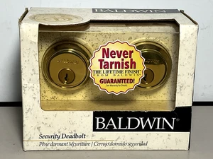 BALDWIN Solid Core Forged Brass Single Cylinder Deadbolt 98021.003 New Sealed - Picture 1 of 6