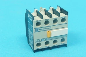 Telemecanique LA1DN40 auxiliary contact block 4NO 10A 690VAC contacts No box! - Picture 1 of 3