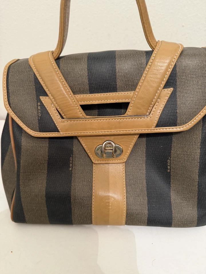 Fendi Pequin 复古托特包手提包正品钱包小号 — 第 1/4 张图片