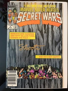 SECRET WARS, MARVEL SUPER HEROES, Vol.1 #4,MARVEL, 4/84 CAN PRICE VRNT signed NM - Picture 1 of 24