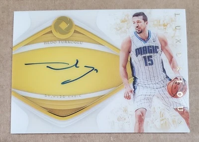 2019-20 Opulence Hedo Turkoglu Gold Auto #'d 9/10 *Via 2024 National Treasures - Image 1 of 2