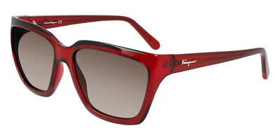 Gafas de sol para mujer Salvatore Ferragamo cristal vino marco plástico SF1018S 655 Foto 1 de 2