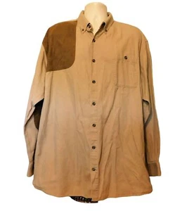 RedHead Shooting Shirt XLT Brown Hunting Quilted Pads Long Sleeve - Picture 1 of 8
