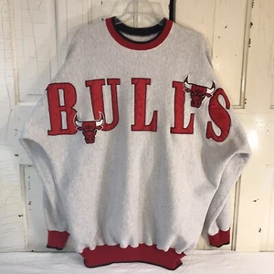 Vtg 90's Chicago Bulls Legends Athletic Sz XXL Crewneck Big Logo Embroidered USA - Picture 1 of 24