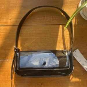 Uo Black Patent Baguette Bag - Picture 1 of 4