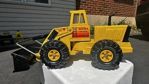 1983 Mighty Tonka Front End Loader Tractor Turbo Diesel Shovel Plow Toy - Picture 1 of 16