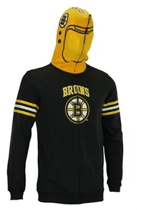 NHL Youth Boston Bruins Full Zip Helmet Masked Hoodie, Black - Picture 1 of 7