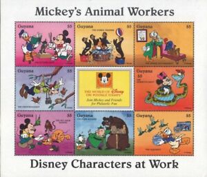 Guyana / Disney Characters at Work " Mickey's Animal Workers"