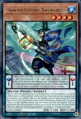 Yugioh TAMA-DE002 Saion Der Vaylantz Bogenschütze Rare B3116 - Bild 1 von 2