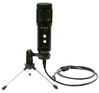 E-Lektron EL-08USB Microfono a Condensatore PC Studio + Supporto da Tavolo + Cavo USB NUOVO - Immagine 1 di 4