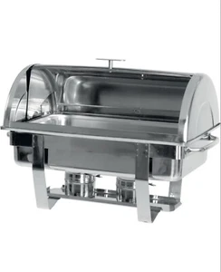 Chafing dish Rolldeckel 1/1 GN Roll Top Hochglanz Deckel Speisewärmer 9L - Bild 1 von 1