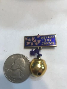 Lions Club INTERNATIONAL Pin MADE BY PRINCE Japan WITH BELL DISTRICT 302 1969? - Picture 1 of 2