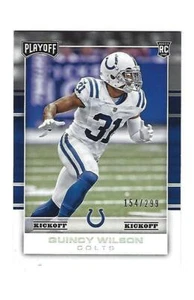 Quincy Wilson 2017 Playoff Kickoff Rookie Card,# 268. # 154 / # 299 - Picture 1 of 2