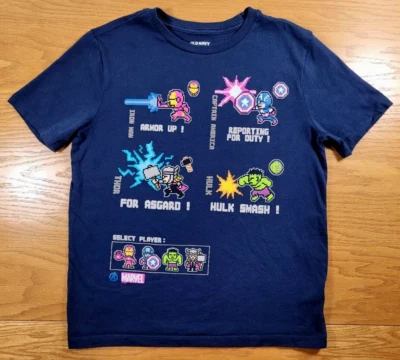 The Avengers T-shirt Youth Large (10-12) Blue Iron Man Captain America Hulk Thor - Image 1 of 4