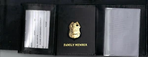 Polizei Feldwebel Familienmitglied ausgeschnittene Buchstaben Pin Geld/Kreditkarte Geldbörse - Bild 1 von 2
