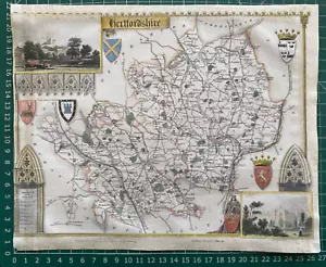Mapa antiguo de 1841; Hertfordshire por Thomas Moule - Imagen 1 de 4