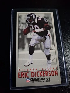 1993 FLEER GAMEDAY FOOTBALL #330 ERIC DICKERSON ATLANTA FALCONS HOF NRMT-MT - Foto 1 di 2