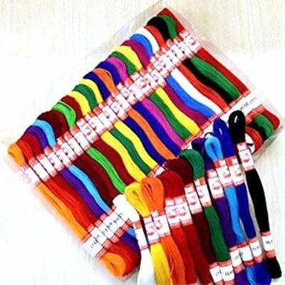 Cotton Multicolour Hand Embroidered Thread Skeins  Arts Collection for Craft Pro - Image 1 of 3