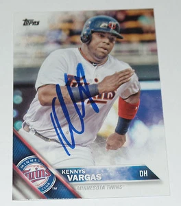 KENNYS VARGAS SIGNED AUTO'D 2016 TOPPS CARD #560 MINNESOTA TWINS PUERTO RICO WBC - Picture 1 of 1