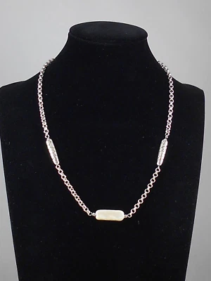 Brighton Silver Plated PEBBLE PEARL Collar Necklace JM5133 $78 - Image 1 of 2