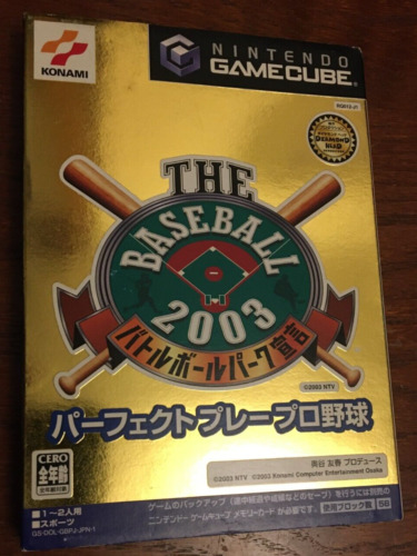 THE BASEBALL 2003 Nintendo GameCube NTSC-J GIAPPONESE Manuale di importazione