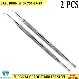 Dental Plugger Composite Filling Double Ended Ball Burnisher Instruments X2 New - Bild 1 von 4