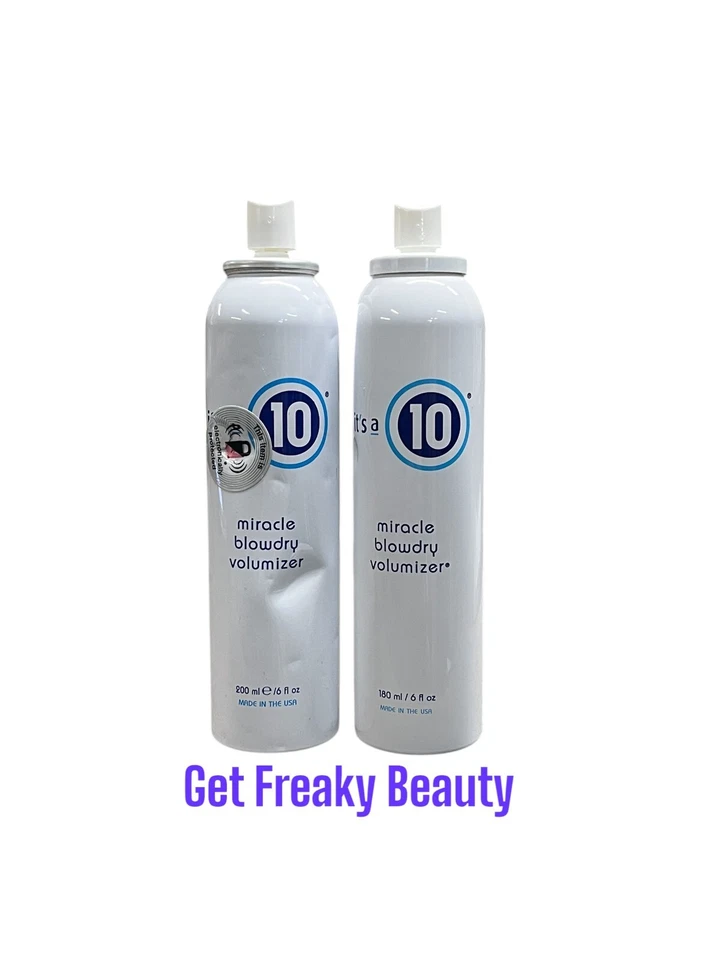 PACOTE COM 2. 6 oz. Volumizador It's A 10 Miracle Blowdry. 200 ml. NOVO. Amassado. - Imagem 1 de 1