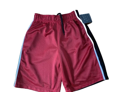 NWT PROSPIRIT Deep Red & Black Elastic Waisted BASKETBALL SHORTS Sz Medium Boy - Image 1 of 3