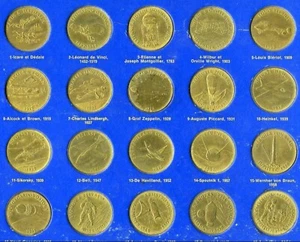 Jeton Shell 1969-1970 L'Epopee de L'Espace 1 à 21 Choisissez Jetons & Plateaux - Picture 1 of 5