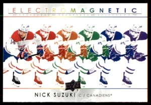 2021-22 Upper Deck #EM-13 Nick Suzuki Electromagnetic - Picture 1 of 2