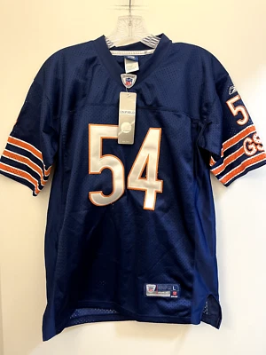 Camiseta Reebok On Field Chicago Bears Brian Urlacher #54 Azul, Juvenil L 14-16, NUEVA Foto 1 de 4