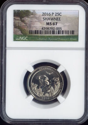 2016-P Shawnee Quarter NGC MS67 Quality - Image 1 of 2