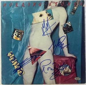 Vintage The Rolling Stones Authentic Hand Signed Autograph LP RECORD W/COA - Picture 1 of 12
