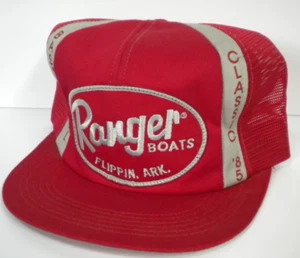Vintage 1985 Ranger Boats Trucker Mesh Snapback Patch Flippin Arkansas Hat Cap - Picture 1 of 9