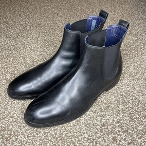 Cole Haan Mens Dumont Grand Hamilton WP Chelsea Ankle Boots Sz. 12 Pull On Black - Picture 1 of 12