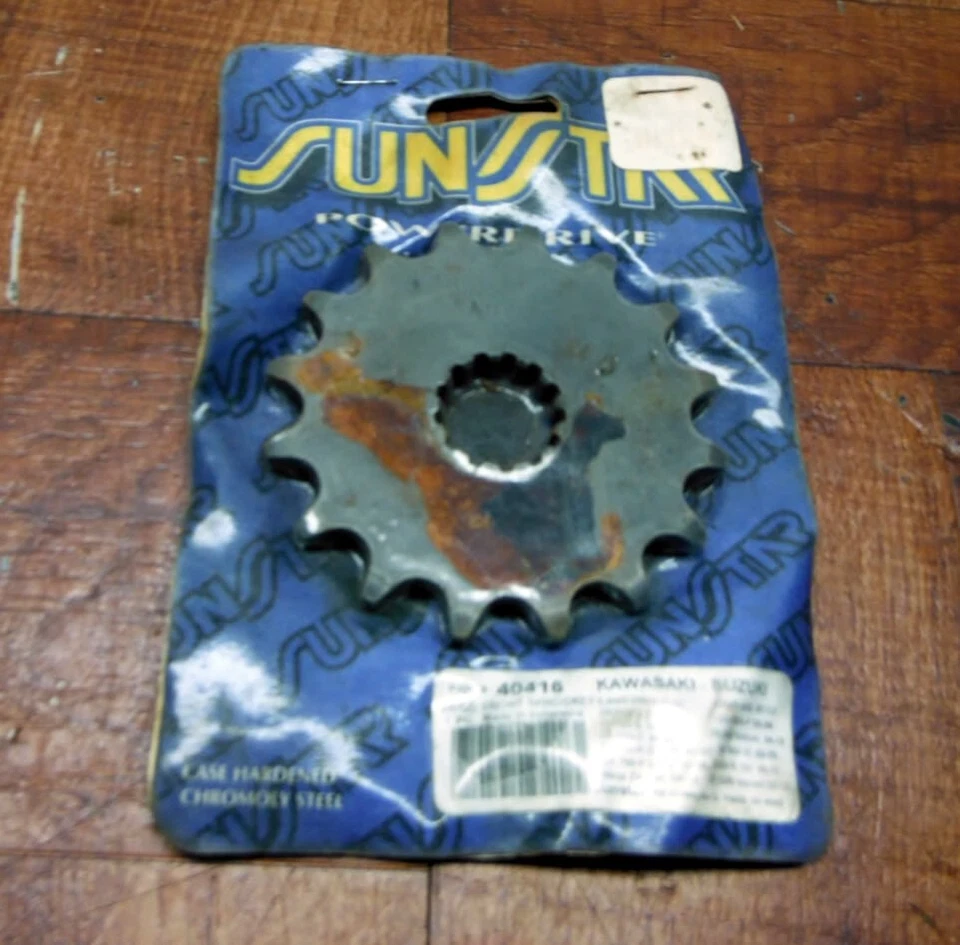 Piñones delanteros de acero Sunstar 40416 para piñones de transmisión cx NUEVO STOCK ANTIGUO Foto 1 de 4