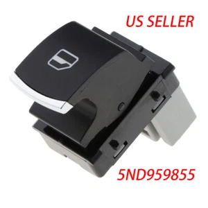 Chrome Passenger Window Switch for VW Golf Jetta MK5 MK6 Passat CC Tiguan - Picture 1 of 7