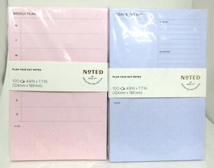 Noted - Weekly/Daily Plan Notepads (2-PACK) - Picture 1 of 1